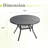 40.6’’ Outdoor Round Patio Dining Table-10463348