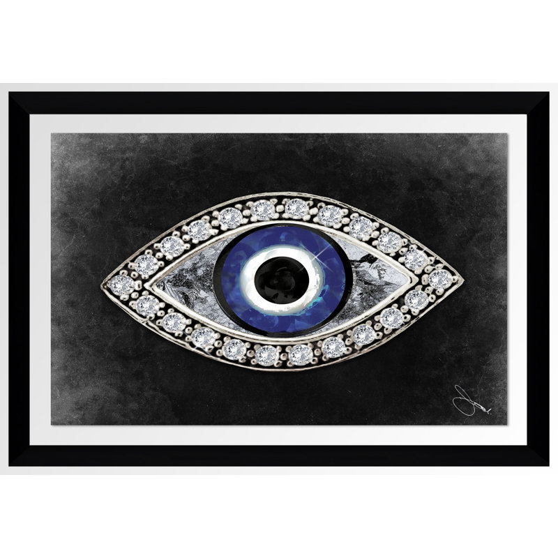 " I ", 21.5" H x 27.5" W x 0.75" D, Black Framed