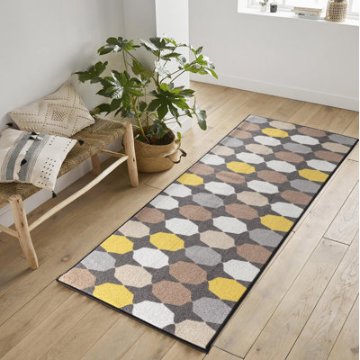 Chokio Non-Slip Geometric Doormat