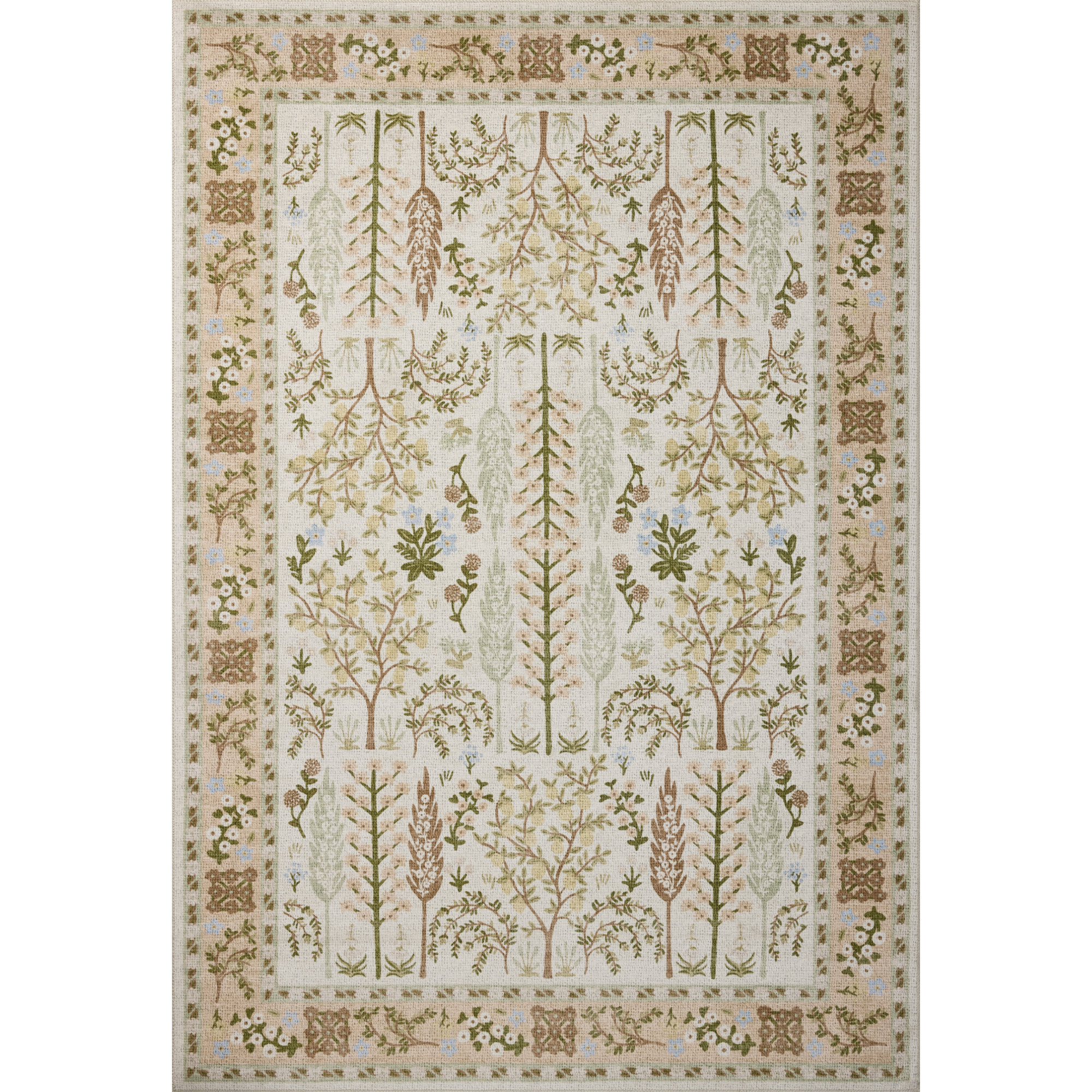 Donegan Cream Area Rug, Rectangle 5' x 7'6"