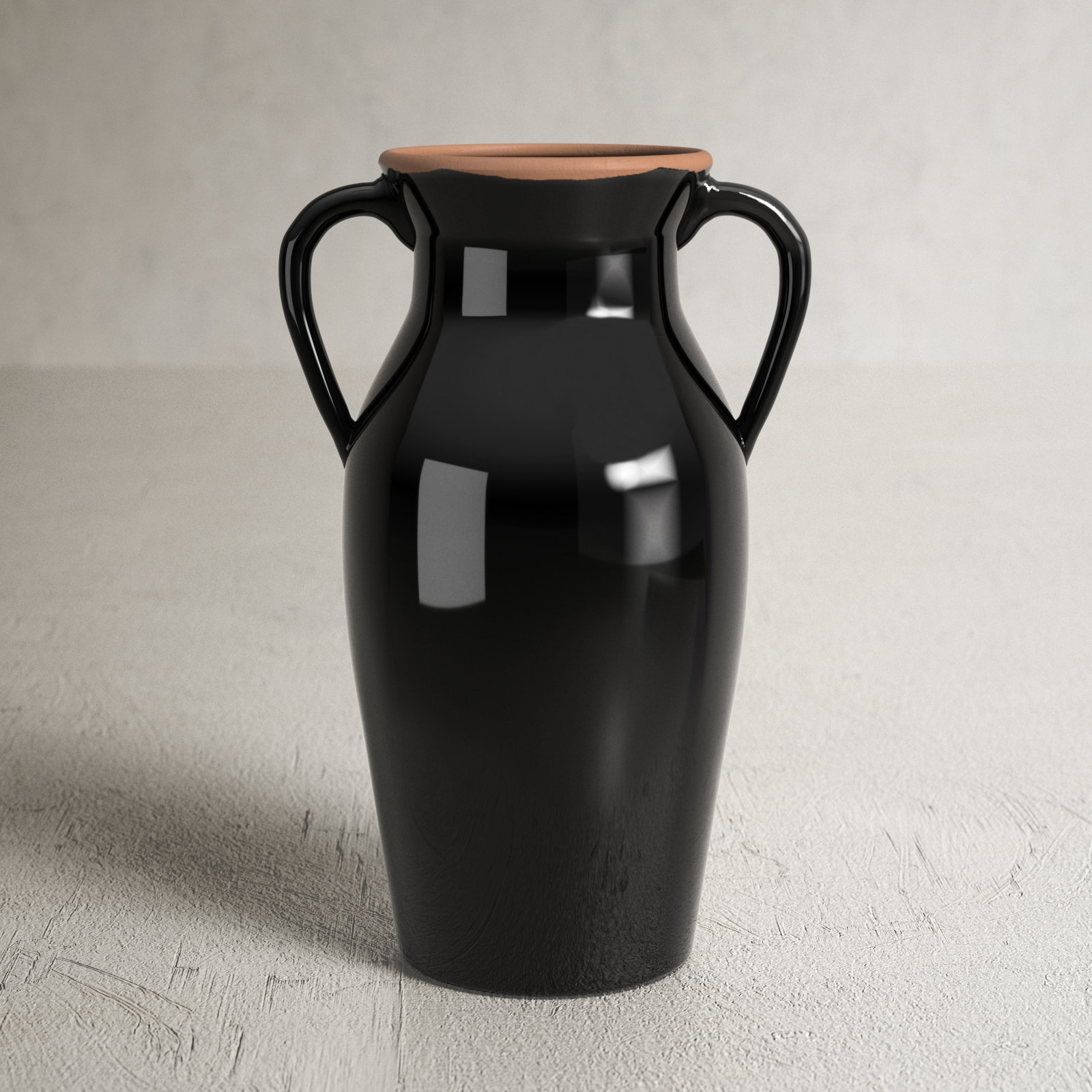 Rouen 8'' Ceramic Decorative Urns & Jars, Black