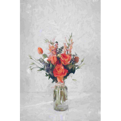 " Bright Flowers In A Vase "