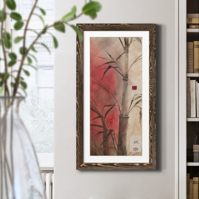 Bamboo Design II - Peinture sur toile encadrée