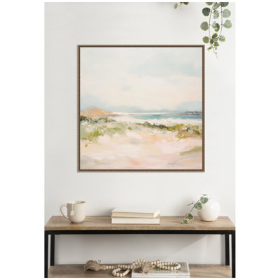 «Tranquil Landscape III Square» par Amy Lighthall, reproduction d'art sur toile encadrée