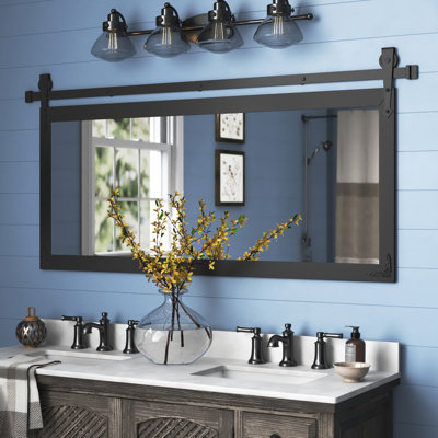 Neace Engineered Wood Rectangle Mirror