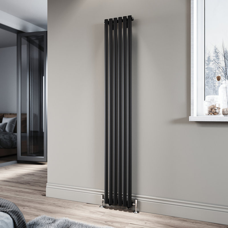 Blau Horizontal Designer Radiator, 180cm H x 35.9cm W x 9cm D