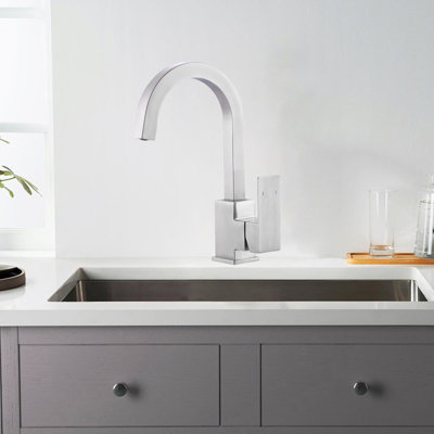 Stainless Steel Kitchen Bar Faucet, Single Hole Sink Faucet, Single Handle Kitchen Faucet