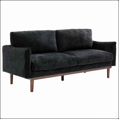 Canapé de style moderne avec causeuse spacieuse et coussins en mousse confortables pour la détente dans le salon