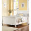 Tête de lit blanche avec contreplaqué moderne au design contemporain-800491043