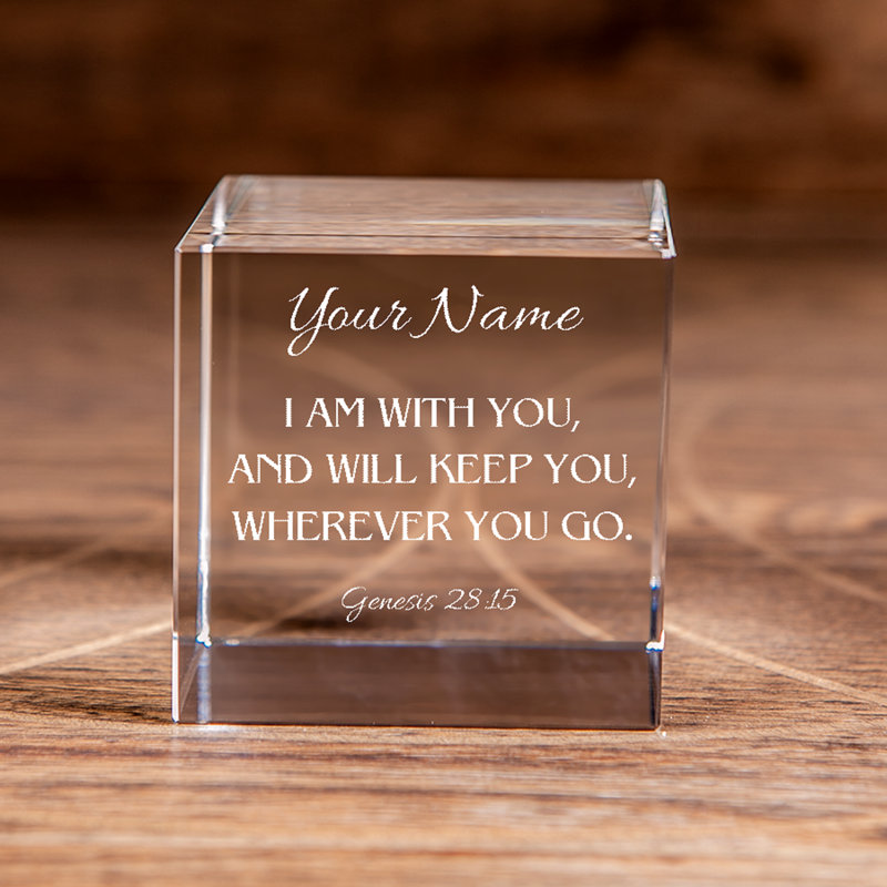 Genèse 28:15 I Am With You, H 3,15 po x l 3,15 po x P 3,15 po, Oui