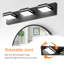 3-Light Dimmable LED Vanity Light with 360° Rotatable Lamp Heads Black for Bathroom, Vanity, Mirror, and Living Room-104032207-101806311