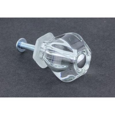 (Paquet de 5) (Paquet de 2) Bouton transparent de 1 3/16 po avec fixation moderne