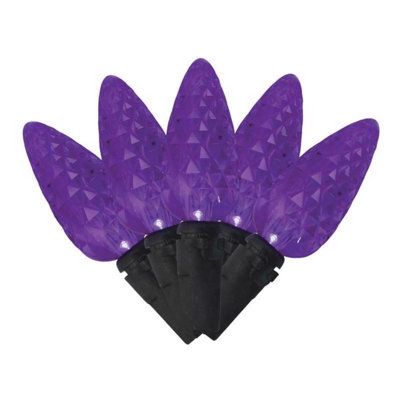  Halloween Purple 100 ct LED Anti Flicker String Lights