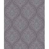Emporium Metallic Ogee Damask 3D Embossed 33' L x 21" W Wallpaper Roll