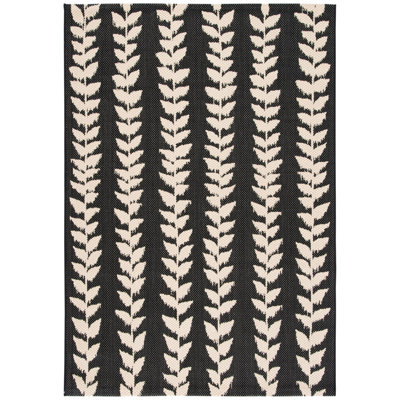 Tapis d'intérieur / extérieur à motif géométrique Arniece