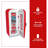 Coca-Cola Vending Machine Mini Fridge 12V DC 110V AC 10 Can Cooler, Red