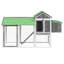Waltham 1.25 m² Chicken Coop with Chicken Run and with Roosting Bar-634922001