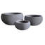 Light Concrete Bowl Planter, Frostproof Outdoor Plant Pot, Bonsai Pot, Garden Planter with Drainage Holes, Shallow Planter-28449838-28449837