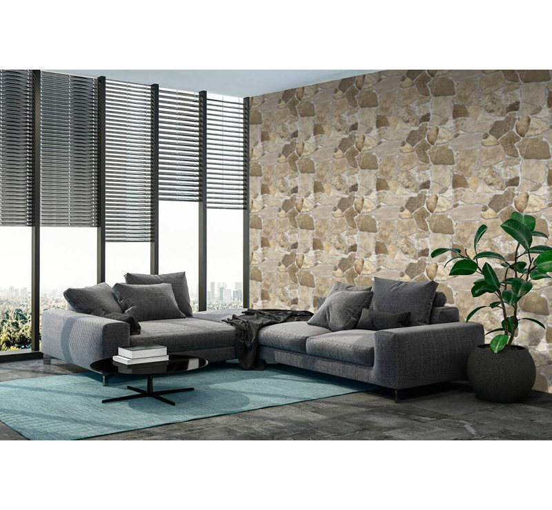 Panneaux muraux 3D 17,5 "x 23,75" en brun / beige / gris