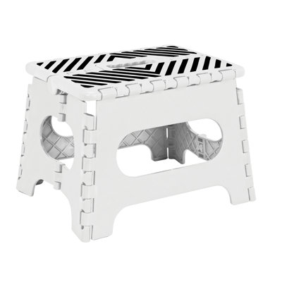 1 - Step Plastic Lightweight Folding Step Stool