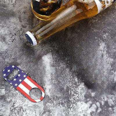 Water Bottle Stainless Steel Flat Bottle Opener, Fine Beer Opener, Suitable For Kitchen, Bar Or Restaurant