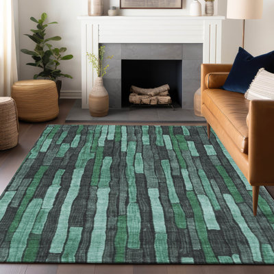 Tapis vert intérieur / extérieur lavable Sundal 
