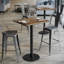 Plateau de table commercial 24 "x 30" sans soudure avec base à hauteur de bar-79969933