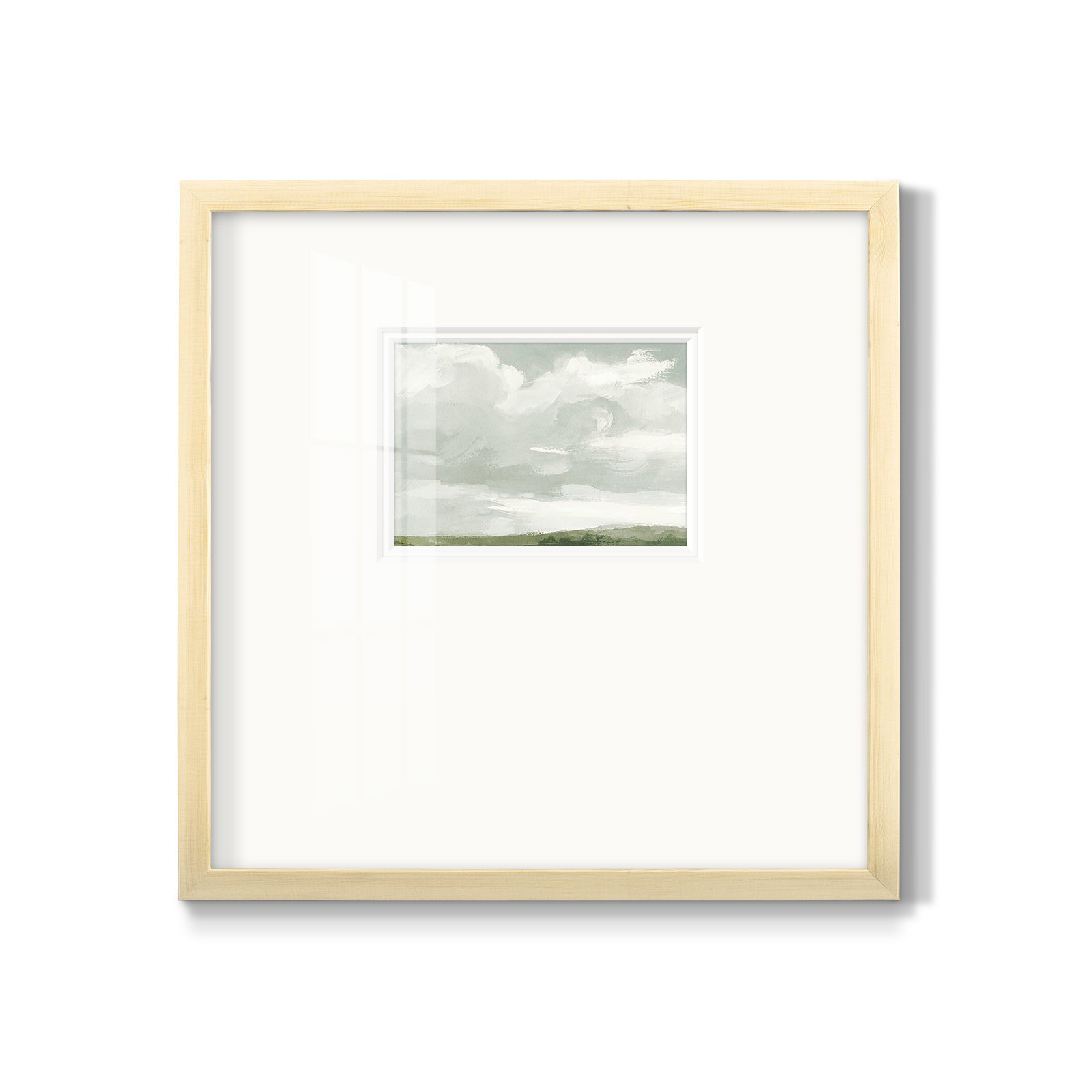Gray Stone Sky III, 17" H x 17" W x 1.25" D, Natural