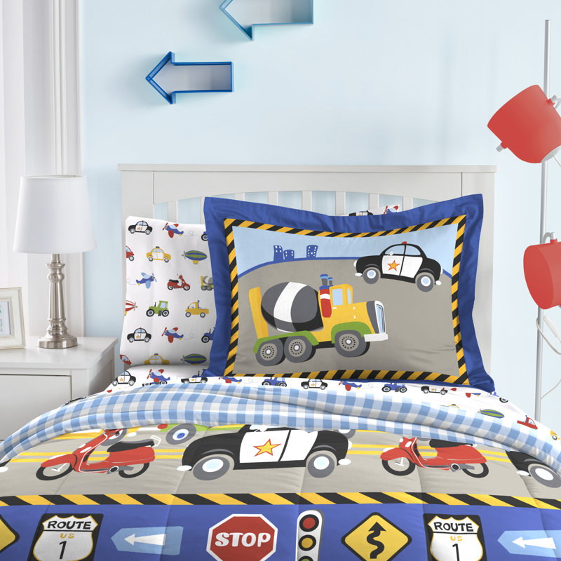 Trains and Trucks Trains & Trucks Comforter Set