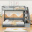 Full Over Full Murphy Bed With Hydraulic Lift, Hidden Desk And Storage Staircase-1714966681