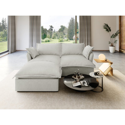 Canapé modulaire rembourré en duvet, canapé convertible Comfty