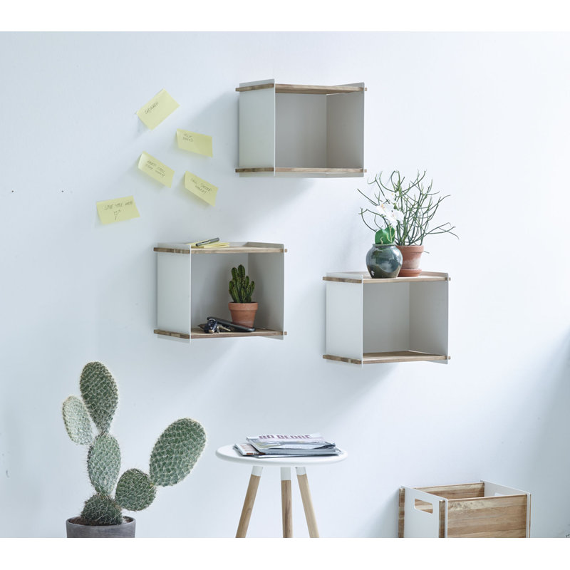 Solid + Manufactured Wood Box, White