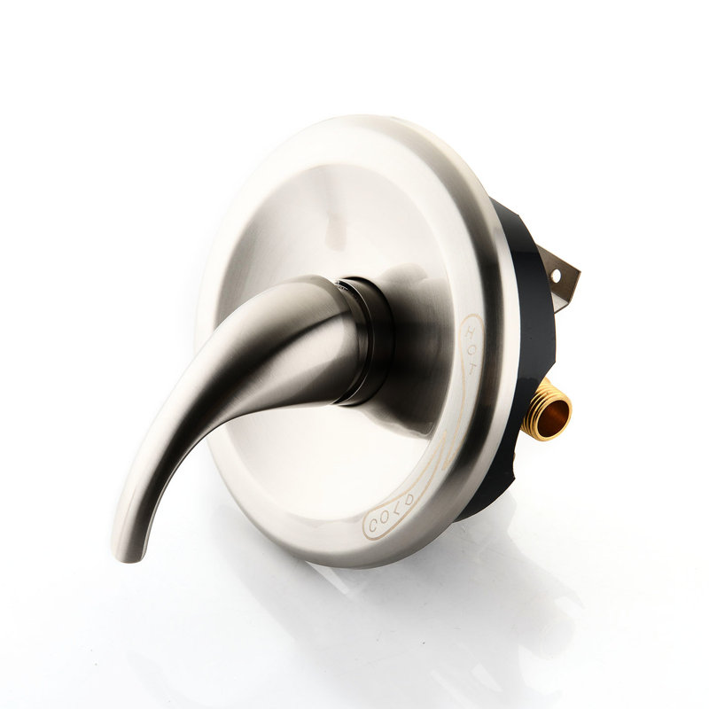 Pomme de douche classique avec douchette à main - Laiton noir mat, 6 modes de jet, 1,8 gal / min, fixation murale, débit réglable, boyau de 59 po, massage sous la pluie, modes d'économie d'eau en laiton, contrôle précis