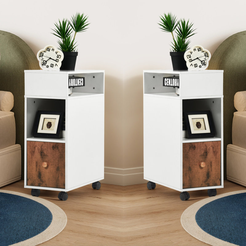 25cm W Bedside Table