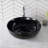 Thin Ceramics Circular Vessel Bathroom Sink-1869322074
