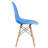 Paris Colored Dining Chair With Natural Wood Legs-2131601937