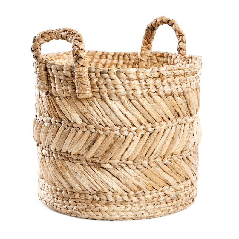Bay Isle Home Banana Leaf Decorative Basket, 34cm H x 35cm W x 35cm D