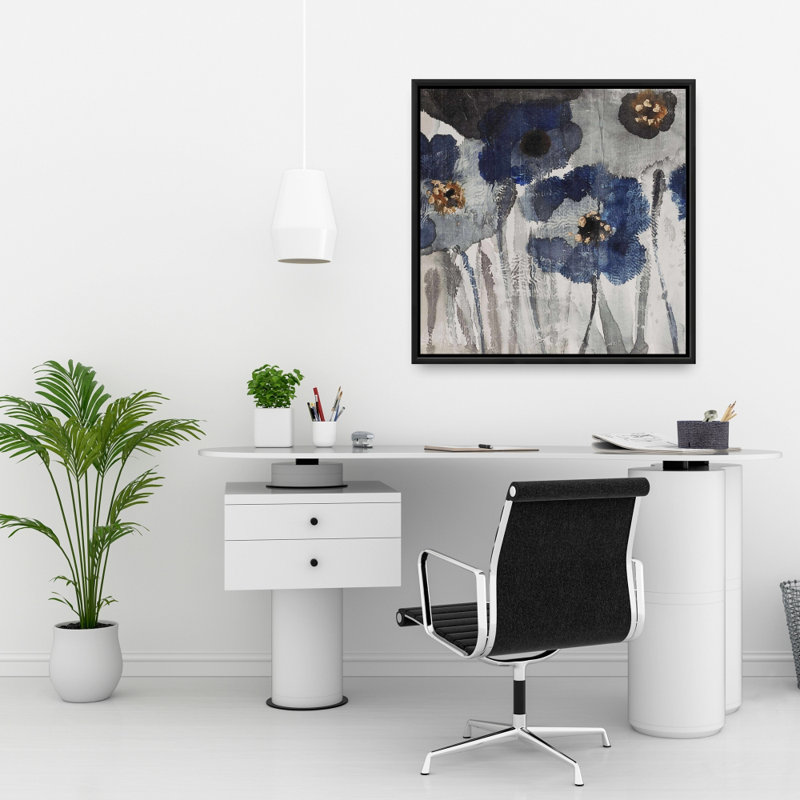 " Blue Blurry Flowers "