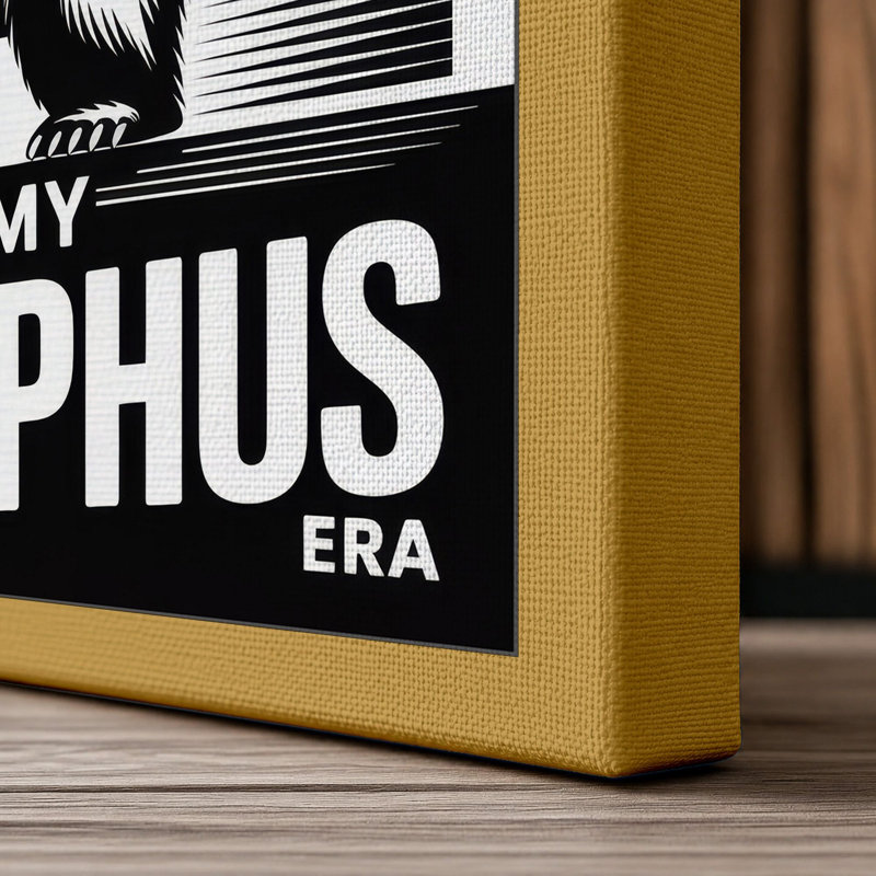 In My Sisyphus Expressionism - Wrapped Canvas, 30x20 - 76.2 x 50.8 cm, Ochre Border