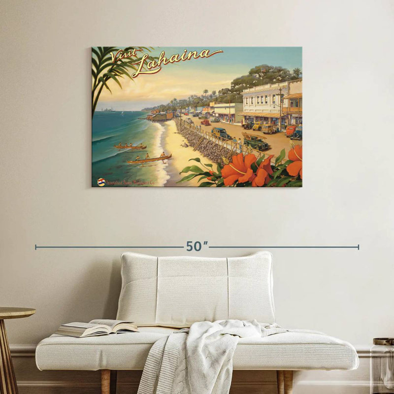 Gillard Visit Lahaina, 26" H x 39" W
