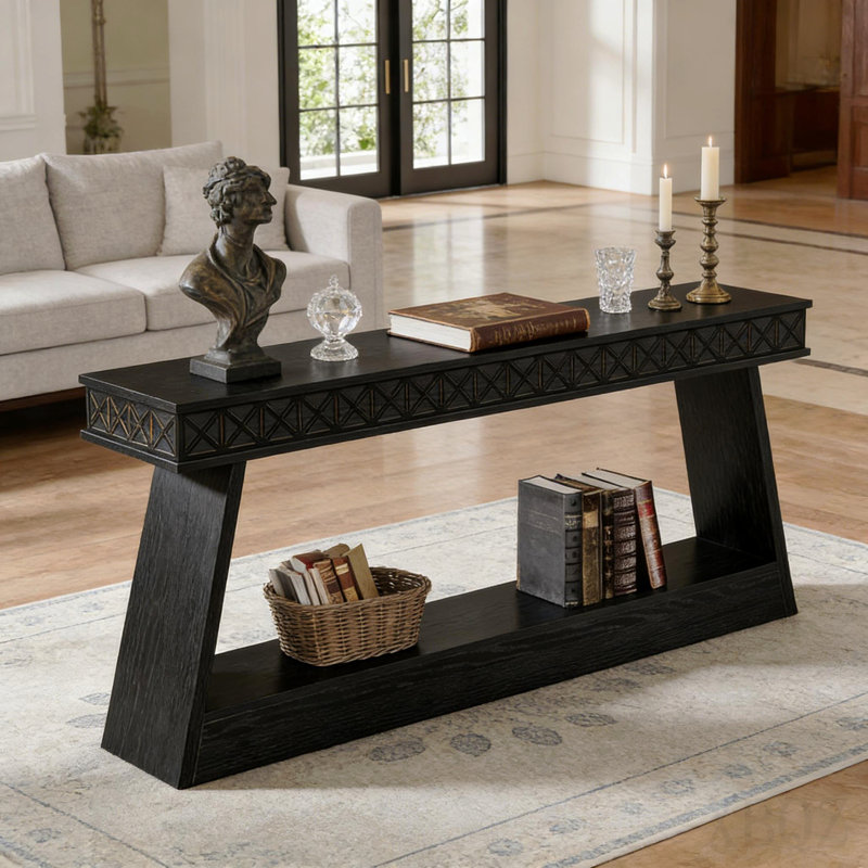 Tv Stand,Entryway Table,Sofa Table,Console Table, Black