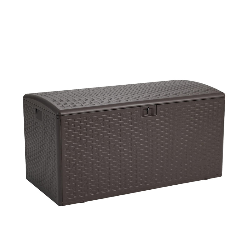 ClassicLiving Aceion 121.9cm W 375L Plastic Lockable Deck Box in Brown
