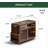 Solid Wood End Table with Wheels-1327575985