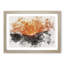 Sun Setting Behind The Mountains Watercolour - Single Picture Frame Print on MDF-56740823-56740835