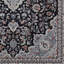 Tapis noir et gris anthracite tissé à plat à la machine Emanuel -31943131