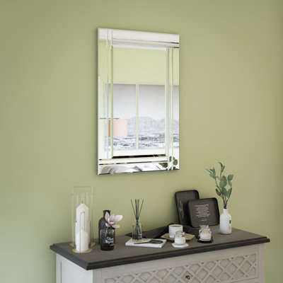 Miroir mural Still - gris fumé