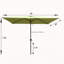Parasol d'extérieur imperméable 6 x 9 pi avec manivelle et inclinaison à bouton-poussoir sans rabat-1118076017