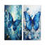 Ensemble de 2 décorations murales Butterfly Sapphire Flutter-844746826-844746825