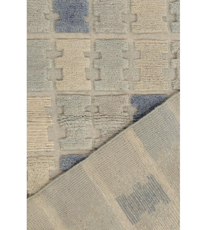 Scandinavian Wool Geometric Area Rug, Rectangle 5' x 7'
