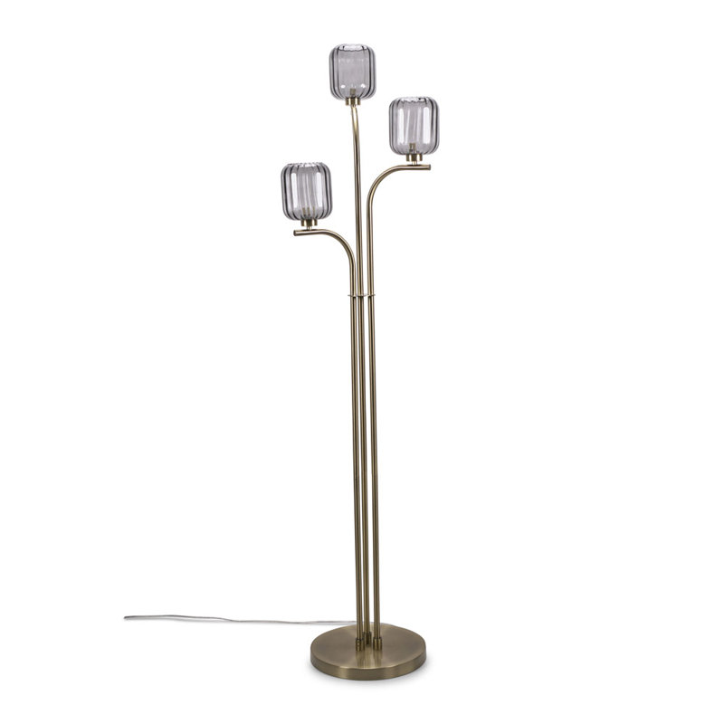 Amelie 155cm Plated Traditional Floor Lamp, Yes